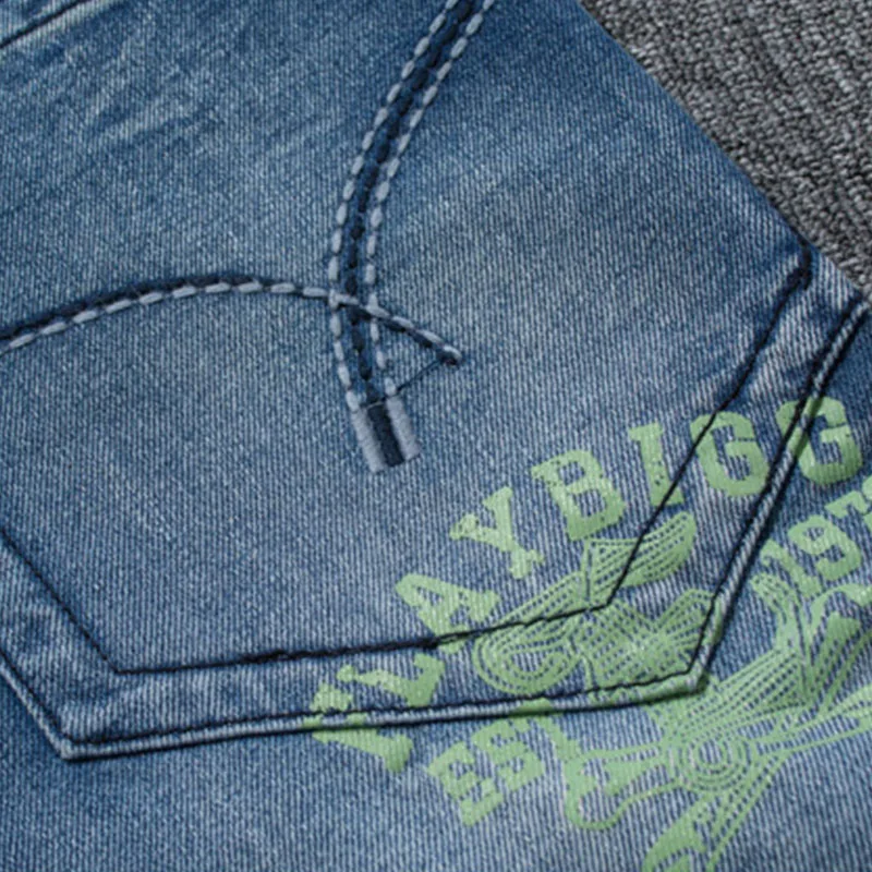 Men Retro Baggy Jeans Vintage Garment Washed Denim Pants Male Hiphop Skateboarder Jeans Letters Printed Wide Leg Jeans