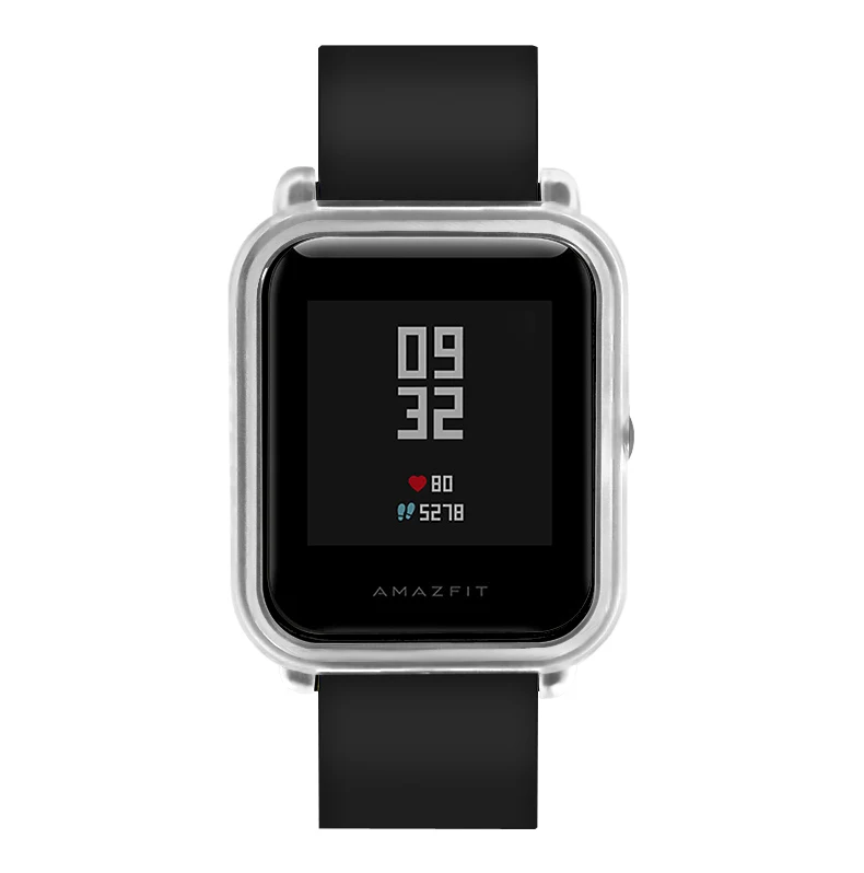 Прозрачный чехол из поликарбоната для Xiaomi Huami Amazfit Bip Smart Watch, цветной тонкий защитный чехол