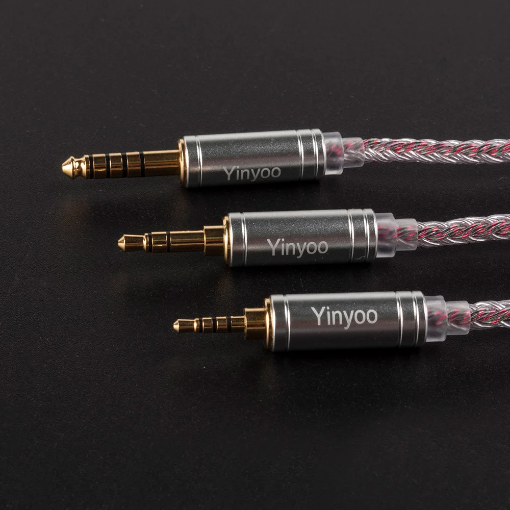 Yinyoo 16 сердечник высокой чистоты посеребренный кабель 2 5/3 5/4 4 мм с MMCX/2PIN/QDC разъем