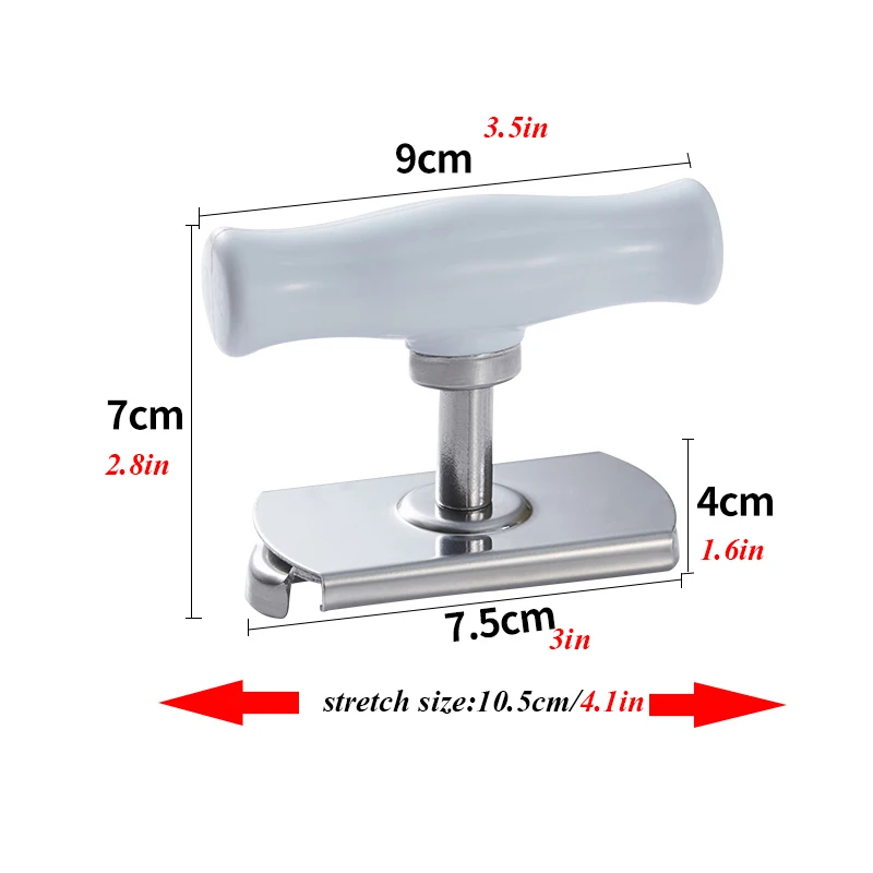 Регулируемая открывалка из нержавеющей стали открывалка для банок спиральное уплотнение крышки для снятия винта открывалка для бутылок Кухонные гаджеты - Цвет: W00108