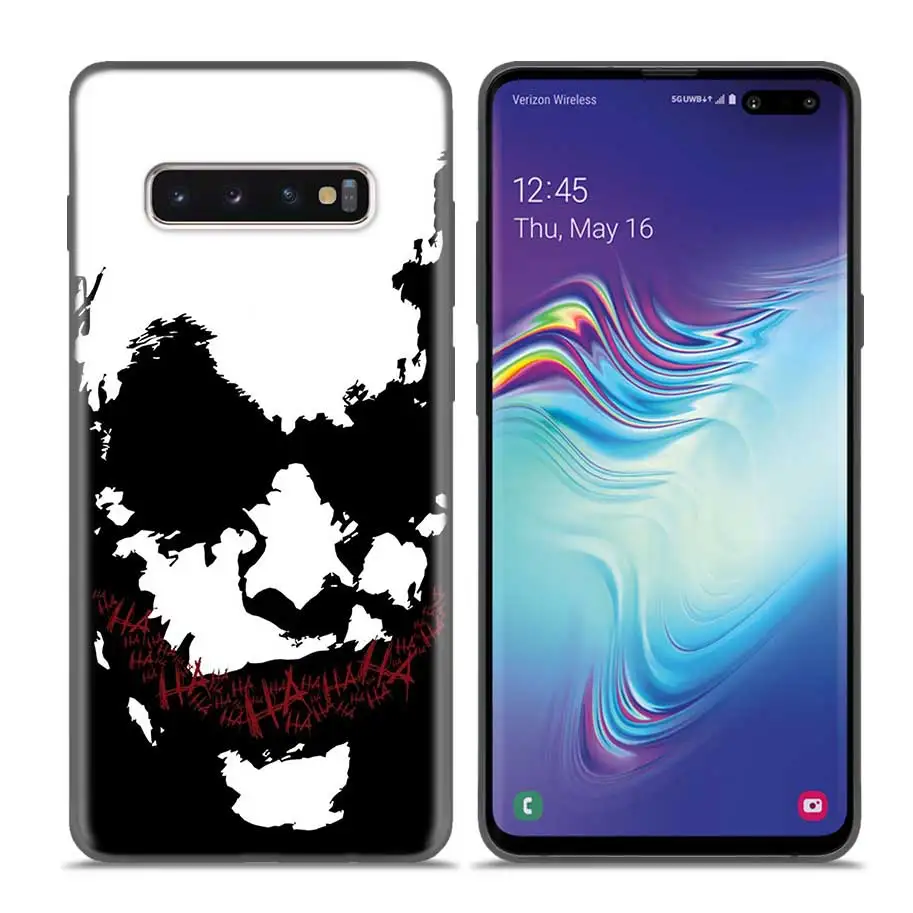 Чехол Coque для samsung Galaxy S10 S9 S8 Plus 5G A30 A50 A70 A40 A20 A10 Note 8 9 10 чехол-накладка с изображением Бэтмена Джокера Темный нож