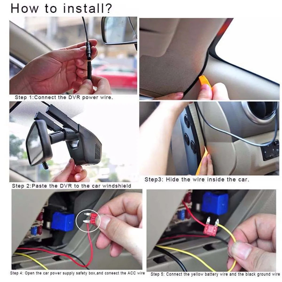 Hidden Wifi Car DVR HD 1080P Vehicle Camera Video Recorder Dash Cam Night Vision 