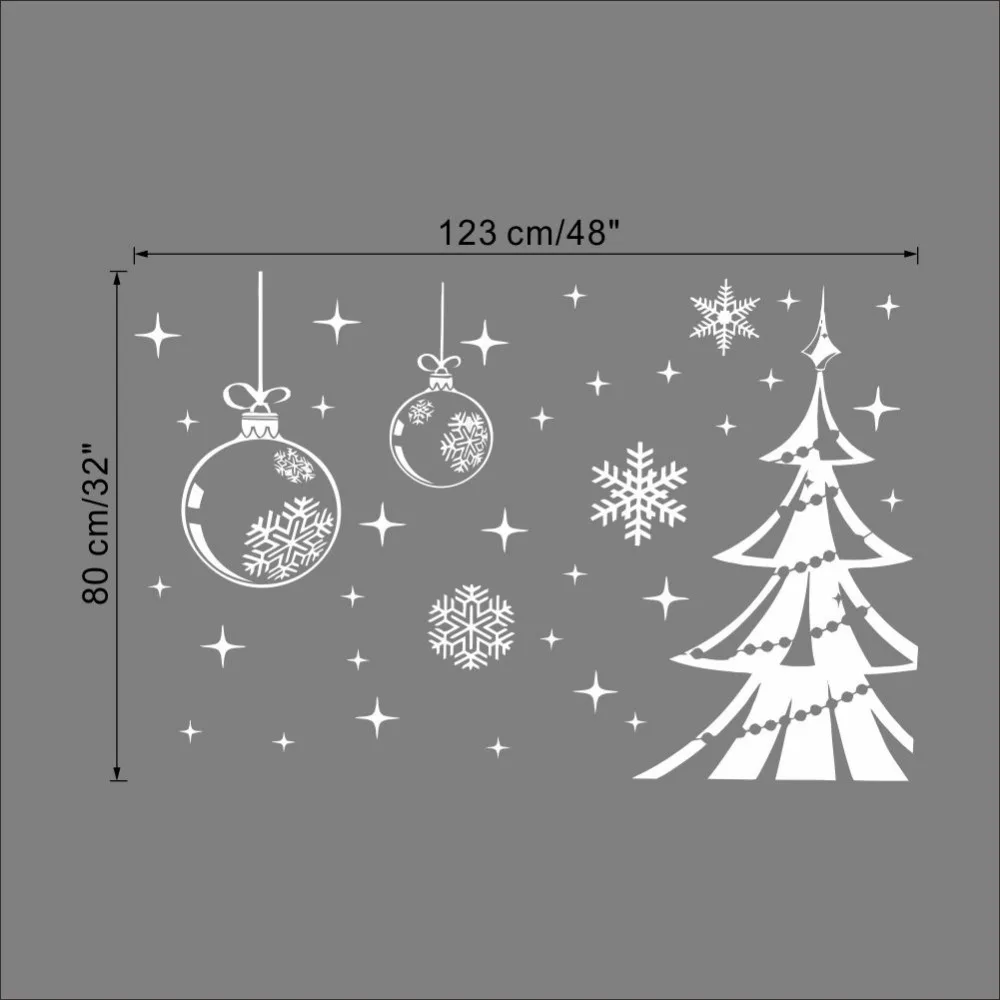 80*123cm New Year Merry Christmas Tree Snow Frozen Decal Wall Sticker Vinyl Art Christmas Window Decals Home Decoration D-064 80*123cm New Year Merry Christmas Tree Snow Frozen Decal Wall Sticker Vinyl Art Christmas Window Decals Home Decoration D-064