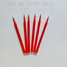 Канцелярские принадлежности 6 шт. унисекс заправка ручка стирающаяся ручка с пастой красными чернилами 0,7 мм гелевая ручка школьные принадлежности для реквизит для обучения