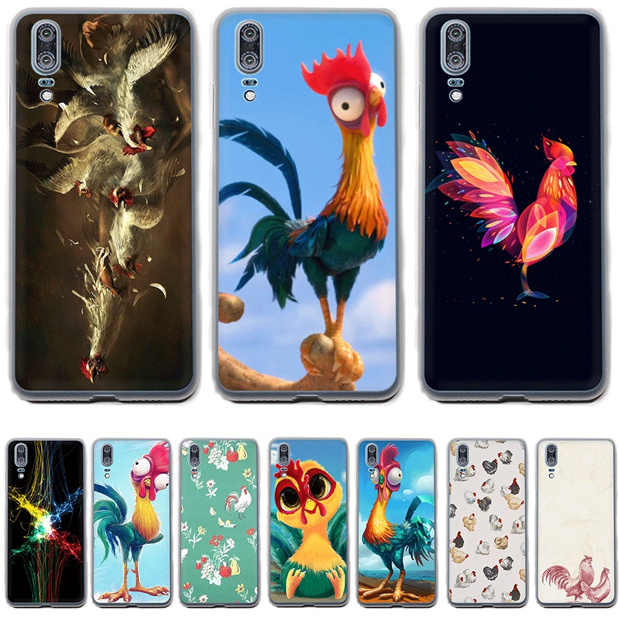 Phone Case Chicken Cock Rooster For Huawei P8 P9 P10 P20 P30 Lite Plus Pro  P Smart Cover|Half-wrapped Cases| - AliExpress