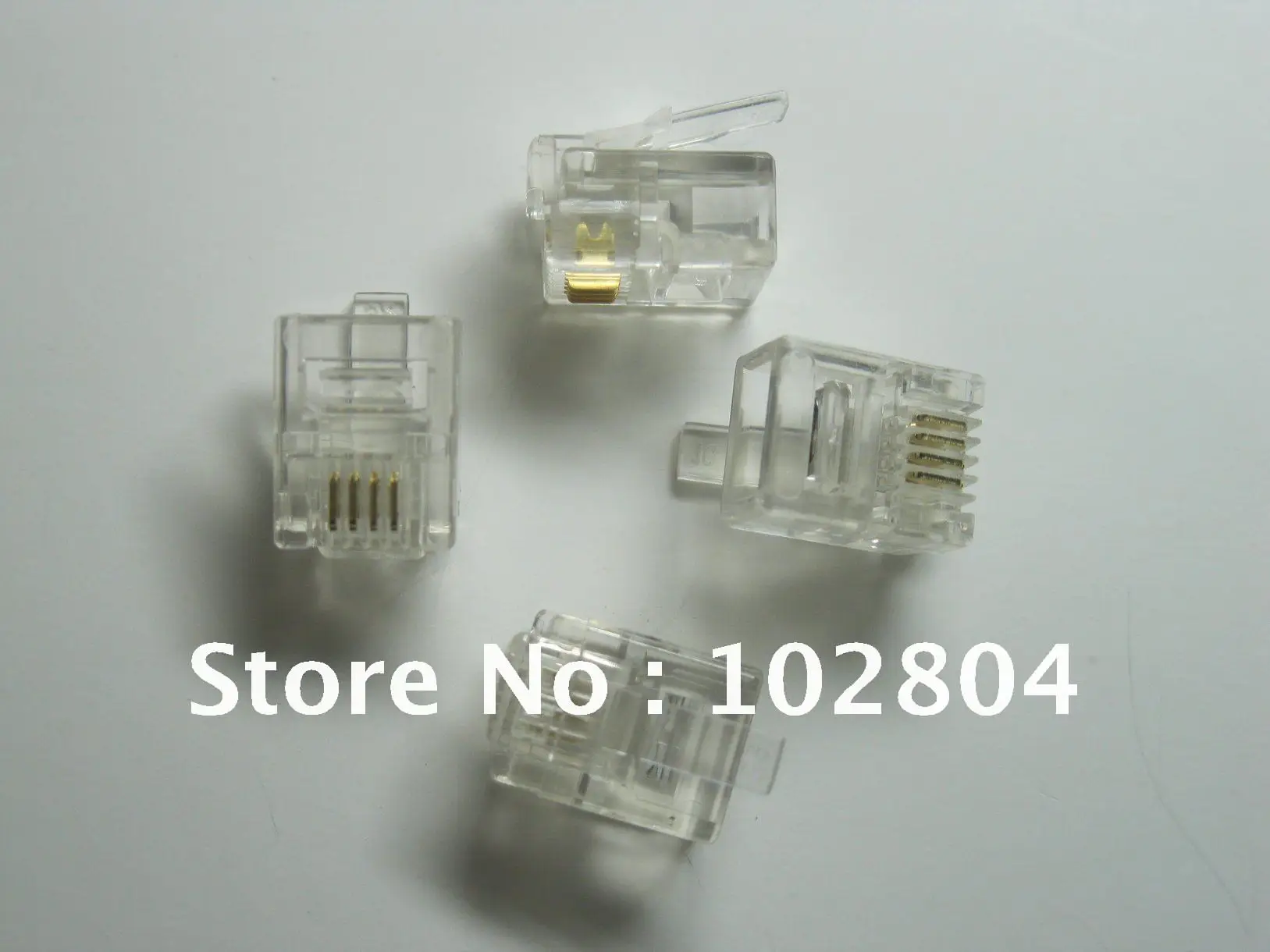 

RJ11 6P4C Modular Plug Telephone Connector 400 Pcs Per Lot HOT Sale HIGH Quality