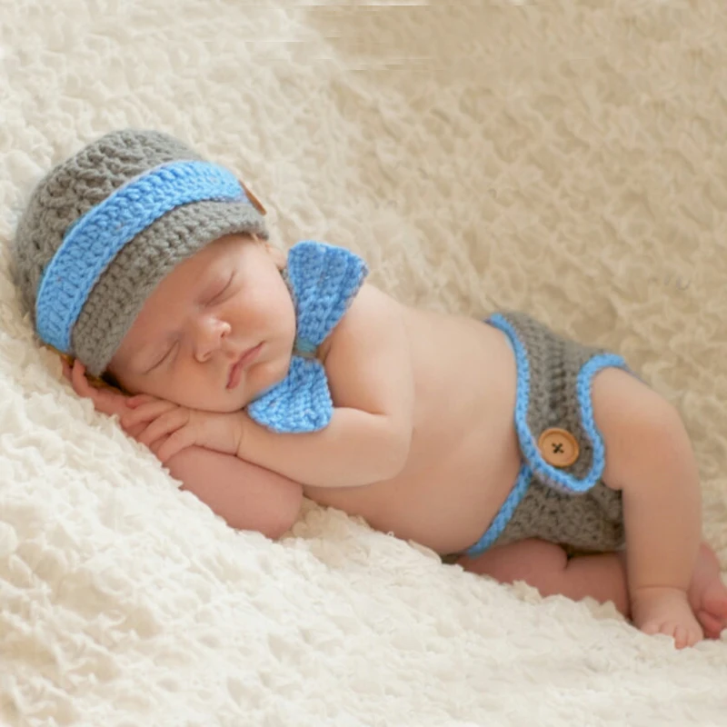 Милая оленя овечка реквизит для фотосъемки новорожденных OkayMom вязаная шапочка
