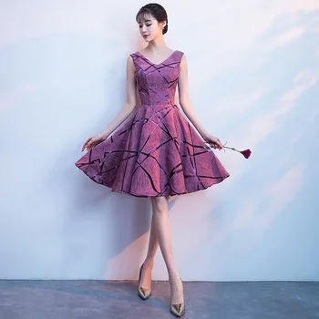 

Purple Sexy Women Mini Dress V-Neck Sleeveless Evening Party Gowns Slim Night Club Dresses Casual Plus Size 3XL Business Dresses