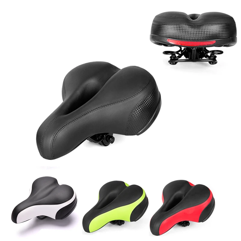 

Wide Thicken Bicycle Saddle Soft Cycling Saddle Seat with Rear Light MTB Road Bike Cushion Bicycle Parts