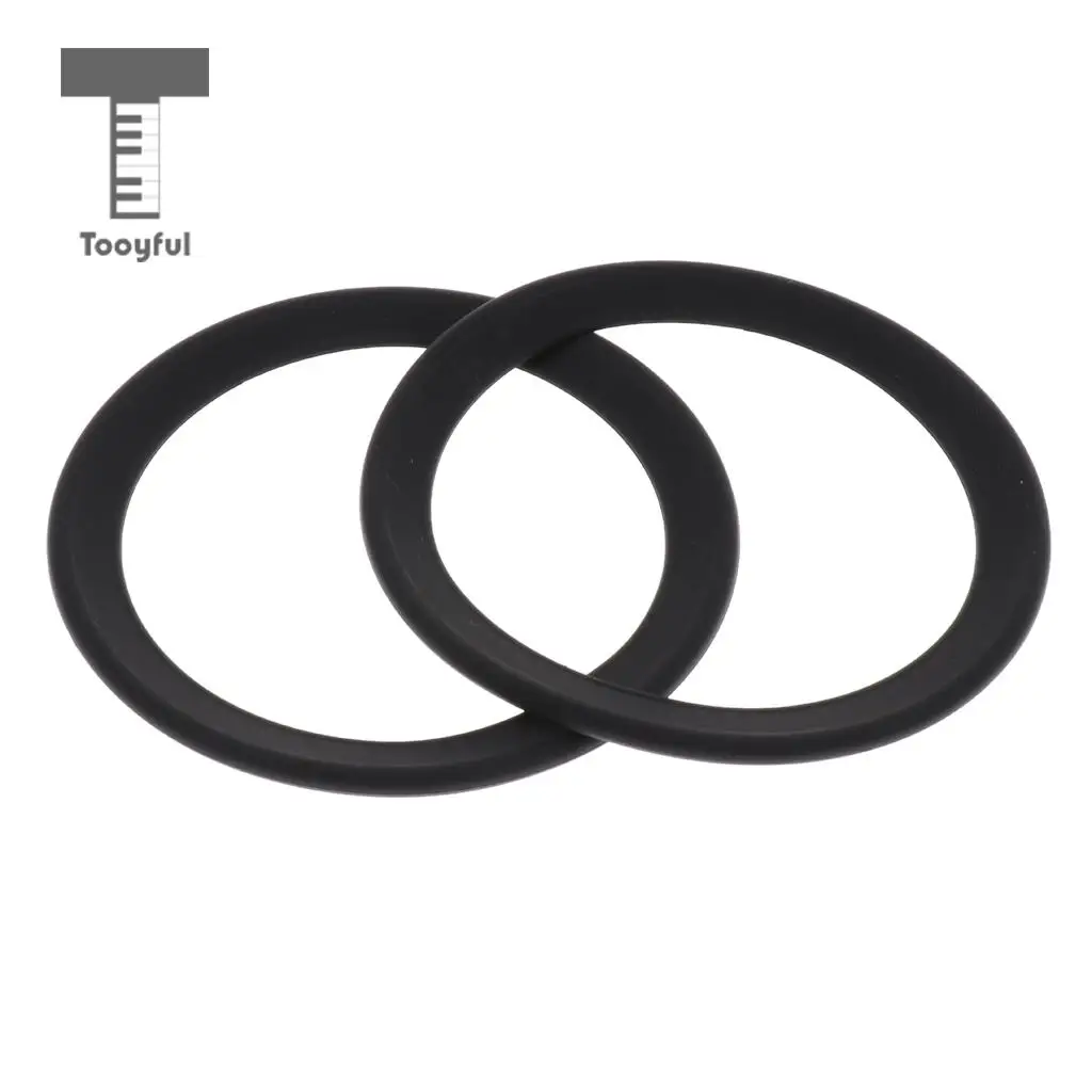 2pcs Saxophone Mute Ring Bell Protector Sax Silencer for Sax Parts Black