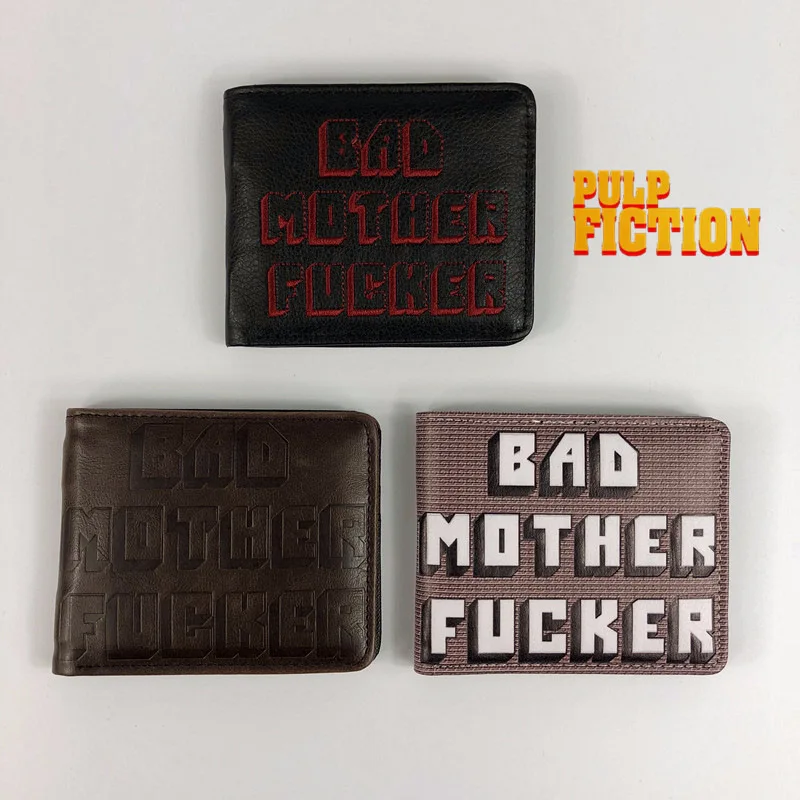 

Pulp Fiction Jules Winnfield Movie Short Wallets with Card and Photo Holder Cartoon Wallet Birthday Gift