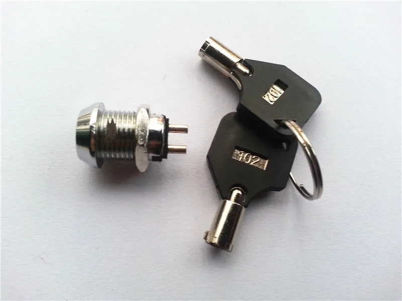 

2PCS Mini Key Ignition Switch 12MM ON/OFF Lock Switch Key