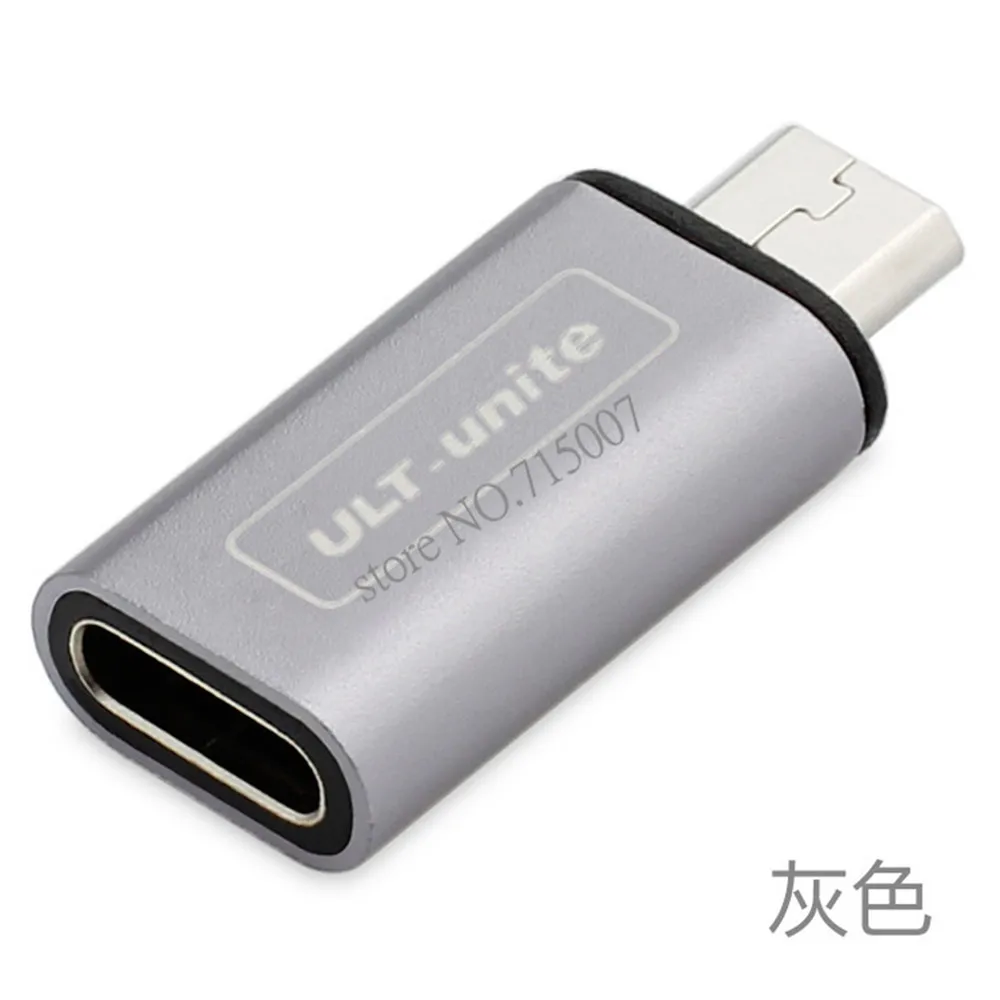 Высокое качество розовое золото металл USB 3 1 type C Женский Micro 2 0 Мужской адаптер для
