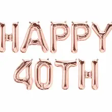 Happy 40TH Шарики | День Рождения украшения 40TH bday идеи Декор шар, вы можете пользовательского лет