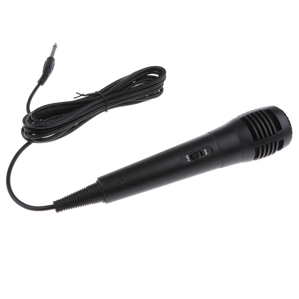 Wired 6.35mm Vocal Dynamic Microphone Instrument Mic for Karaoke Voice Recording