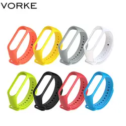 Vorke VKS10 Цветной силиконовый браслет ремешок для наручных часов для Xiaomi Mi Band 3/4 Смарт Браслет