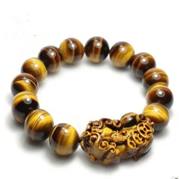 

Natural tiger eye stone of the chain fashion bracelet for men gift fine jewelry