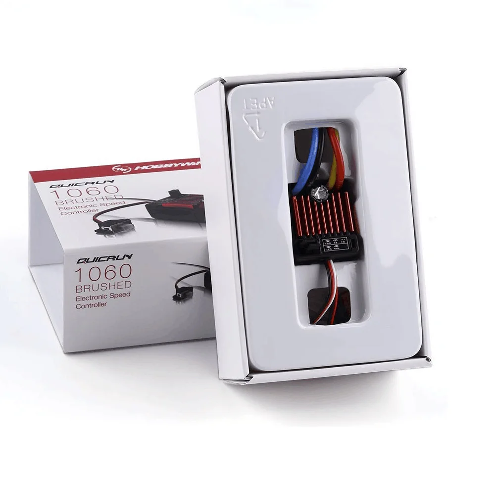 Online 1 Uds Original HobbyWing QuicRun 1060 60A cepillado controlador electrónico de velocidad ESC para 110 RC coche impermeable para RC Coche