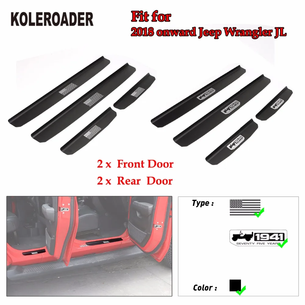 1-Jeep Wrangler JL Door Sill Protector
