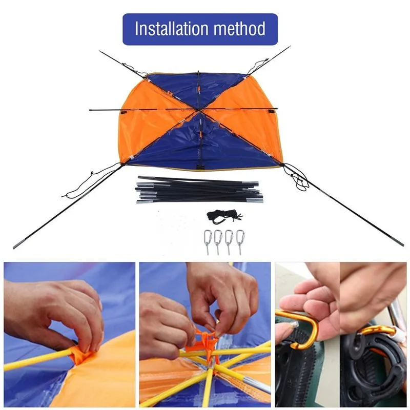 Inflatable Boat Kayak Accessories Fishing Sun Shade Tent Rain Canopy Kayak Kit Sailboat Awning Top Cover 2-4 person Boat Shelter Inflatable Boat Kayak Accessories Fishing Sun Shade Tent Rain Canopy Kayak Kit Sailboat Awning Top Cover 2-4 person Boat Shelter