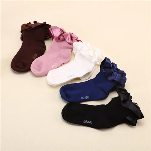 Носки для девочек для детей Детская носки для девочек Meias INFANTIL детские высокие носки половина Для девочек; 5 штук в комплекте d-dly-sk01-5p