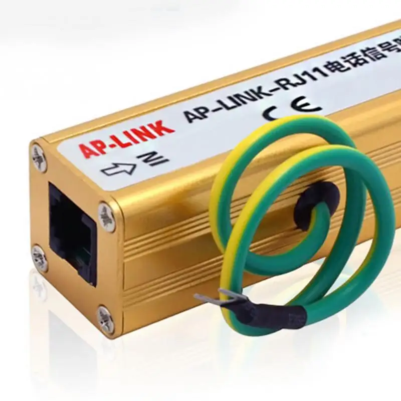 

High quality RJ11 Thunder Arrester Telephone Fax Surge Protector Lightning Signal Protection RJ11 Surge Protection SPD