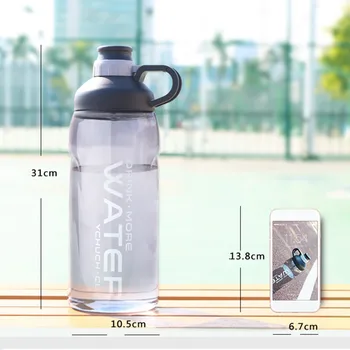 2000ml Large Capacity Water Bottles BPA Free Gym Fitness Kettle Outdoor Camping Picnic Bicycle Cycling Climbing Shaker Bottles 3