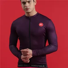 Winter thermal long sleeve mtb jersey roupa ciclismo men hot wool cycling shirt BOESTALK professional competition team uniform