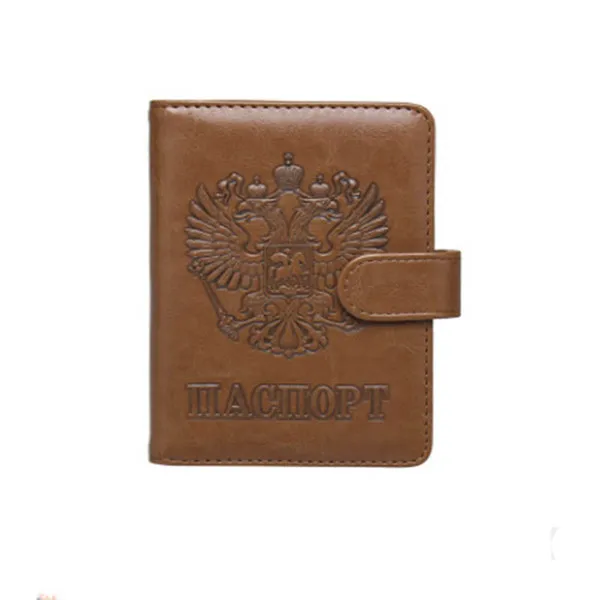 ZOVYYOL Passport Cover Travel Passport Wallet Multi-function Bag the Passport Holder Protector Wallet Card Holder Purse - Цвет: Brown 258