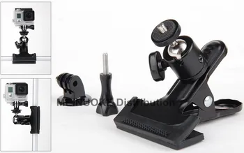 

Clamp Mount with Ball Head +Tripod Mount for GoPro5 4 HERO SJCAM XIAOMI YI ACTION Camera Accessories DSLR