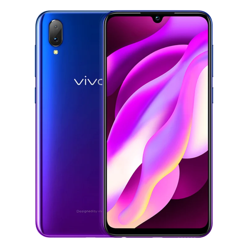 VIVO Y97, 4 Гб ОЗУ, 128 Гб ПЗУ, Helio P60, четыре ядра, 6,3 дюймов, полный экран, 16,0 Мп+ 2,0 МП, двойная тыловая камера, отпечаток пальца, мобильный телефон - Цвет: 4GB 128GB Blue