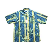 Четыре рубашки гавайские шелковые с коротким рукавом печатные мужские футболки с цветами большой размер США Повседневная пляжная одежда