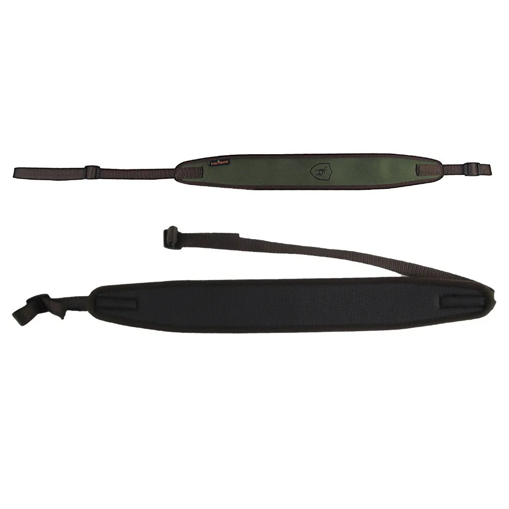 Borracha Não-deslizamento Carry Arma de Airsoft Tiroteio Cinto Alça de Ombro w gira