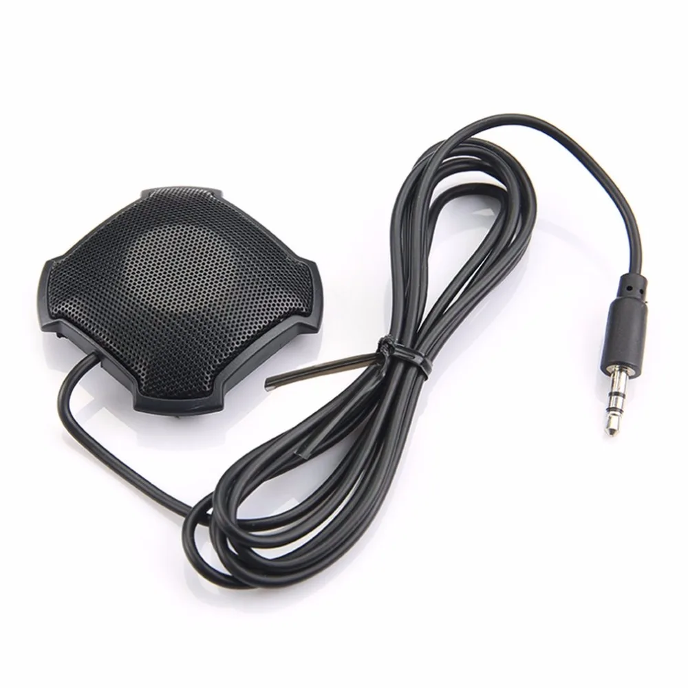 Всенаправленный звукосниматель микрофон с 3,5 мм аудио разъем конденсаторный микрофон конференц-связи для Skype VOIP вызова Голосовой чат Прямая