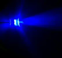 F3 100 шт. 3 мм прямой светодиодный светильник красный, белый, синий, желтый, зеленый. Светильник-излучающий светодиод с полным диапазоном(короткая длина стопы 16-18 мм - Цвет: White turn blue