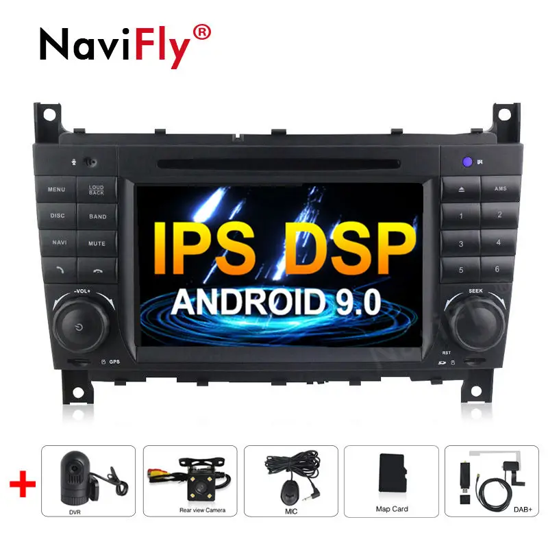 Android 9 0 IPS DSP Автомобильный dvd Радио Аудио мультимедийный плеер для Mercedes/Benz W203 W209 W219