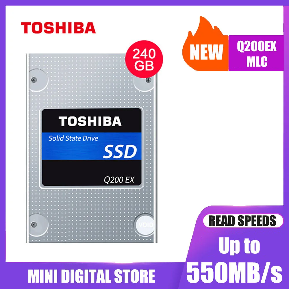 Оригинальный TOSHIBA встроенный твердотельный накопитель Q200EX 240G MLC жесткий диск 2,5 "SATA 3 SSD внутренний высокоскоростной кэш для ноутбука