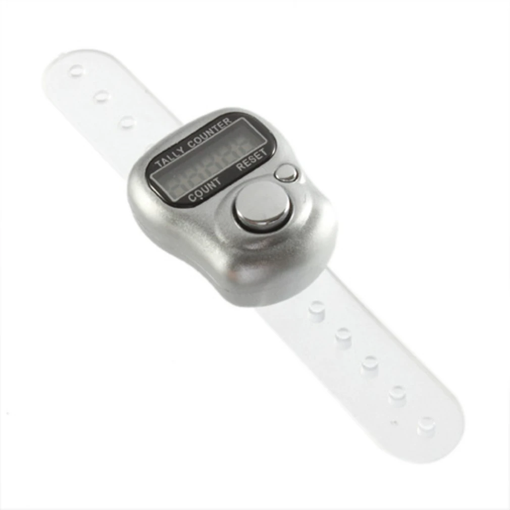 

Portable Size Digital Mini LCD Electronic Digital Golf Finger Hand Ring Tally Counter Handheld Hand Tally Counterter Silver