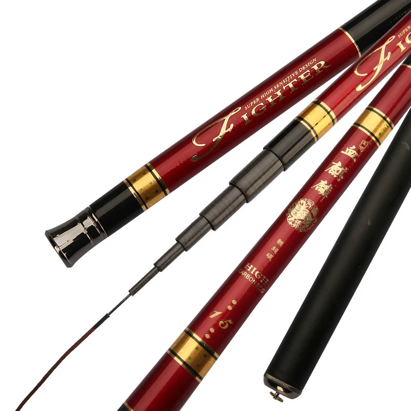 

Portable Telescopic High Carbon Fiber Fishing Rod 4.5m Super Light Super Hard Fishing Pole Fly Fishing Rod De Pesca