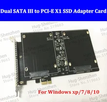 DEBROGLIE Dual SATA III port to PCI-E pcie X1 SSD adapter card with Screws for Windows xp/7/8/10 DEBROGLIE Dual SATA III port to PCI-E pcie X1 SSD adapter card with Screws for Windows xp/7/8/10