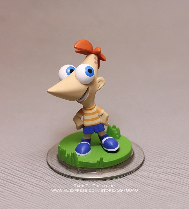 Мини Экшн фигурка из пвх Disney Phineas and Ferb 7 5 см модель осанки коллекционная аниме