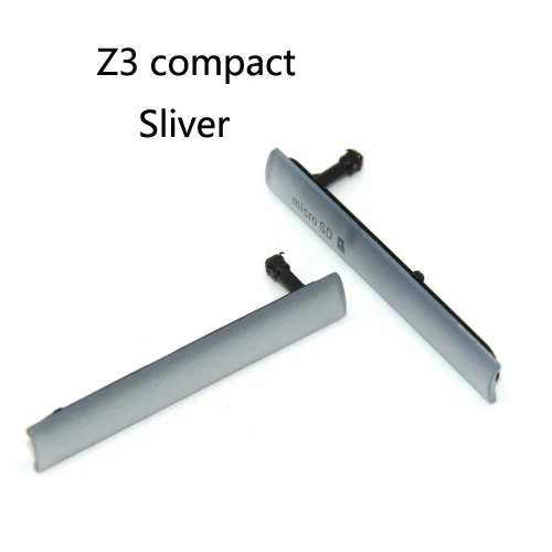 Пылезащитный чехол для sony xperia z3 compact Mini M55W D5803 D5833 Z2 Z1, задняя sim-карта, Micro SD, usb разъем для зарядки, блок, крышка - Color: z3 compact Sliver