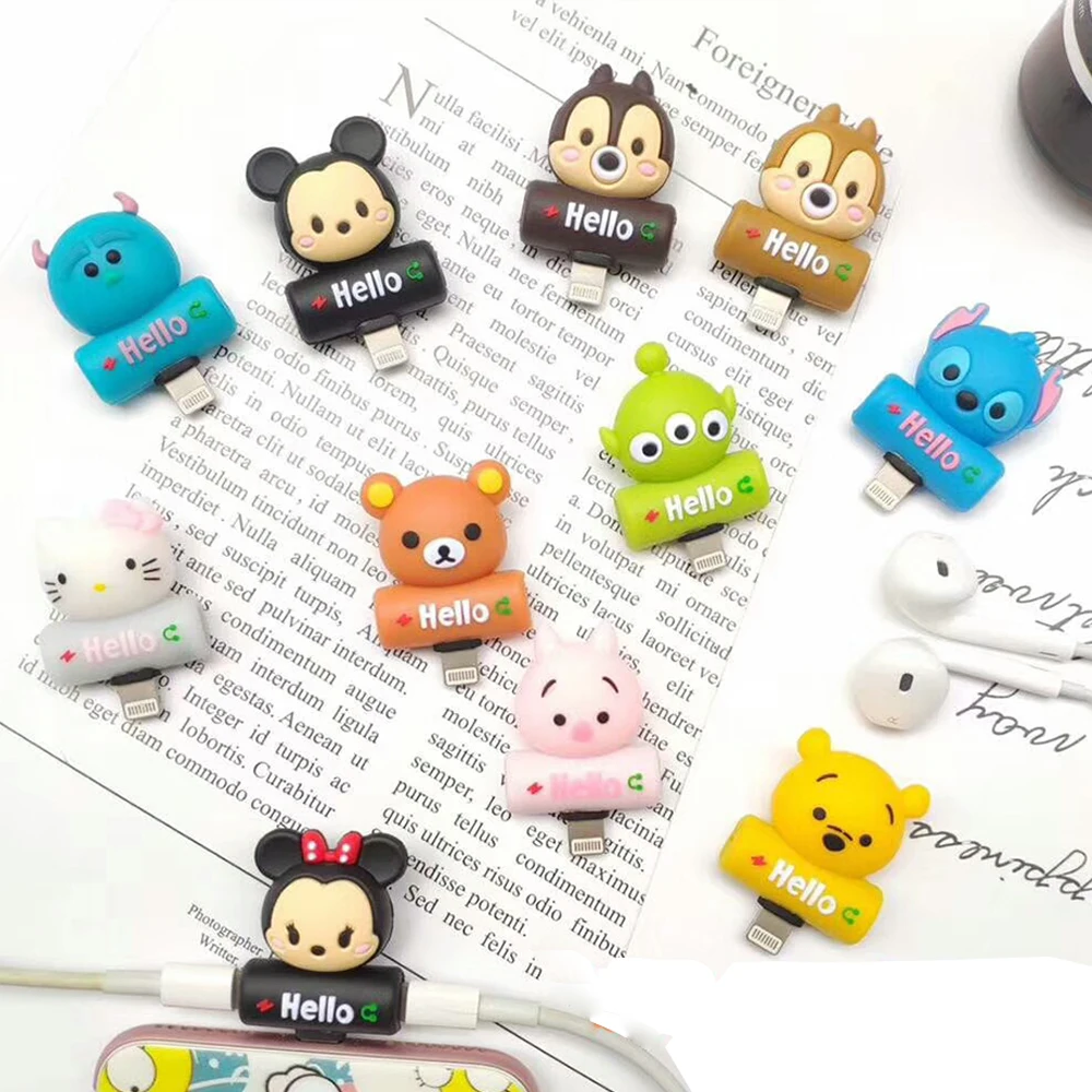 

Cartoon Charging Lighting Audio Adapter for IPhone 7 8 Plus XS 2 In 1 Animals Adapter Charger and Headphone Splitter Otg Adapter