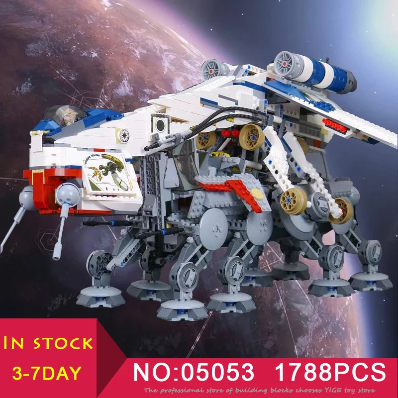 

LEPIN 05053 Star Wars Plan Republic Dropship with AT-OT Walker Compatible LegoINglys 10195 Building Blocks Bricks Toys Gift