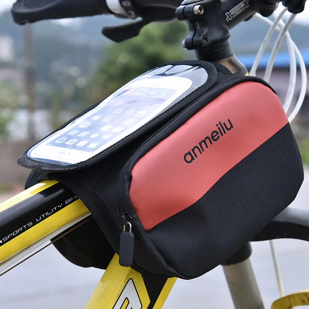 2019 водостойкая велосипедная сумка велосипед велосипедный передний сумка для рамы труба сумка дорожная сумка для сотового телефона