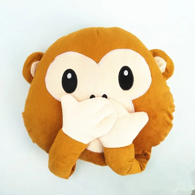 2018 new Kawaii emoji monkey pillow plush toys childrens birthday gifts plush pacifier doll gift