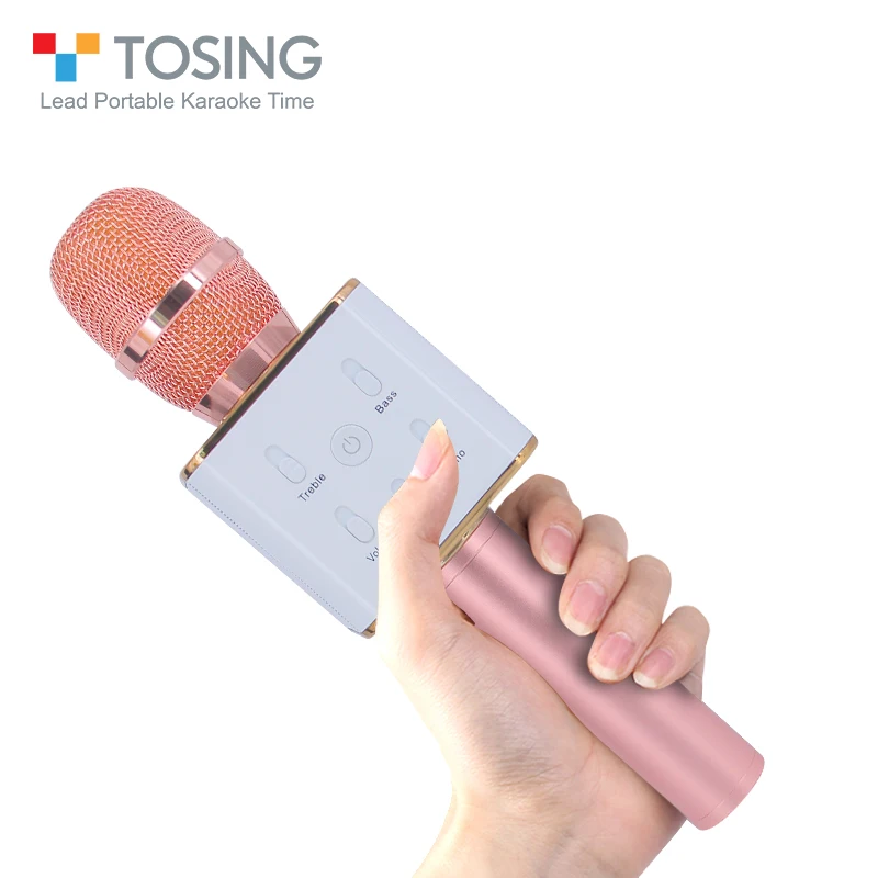 

TOSING Q7 Wireless Karaoke Microphone Bluetooth Speaker Stereo Large Volume Dual Speaker Design with Portable Outdoor Bag