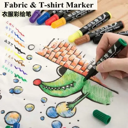 graffiti fabric paint set waterproof permanent marker textile pen