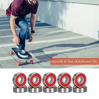 

10Pcs 608 ABEC 11 No noise Oil Longboard speed inline skate wheel bearing Skateboards Lubricated Smooth Skate Scooter Bearing