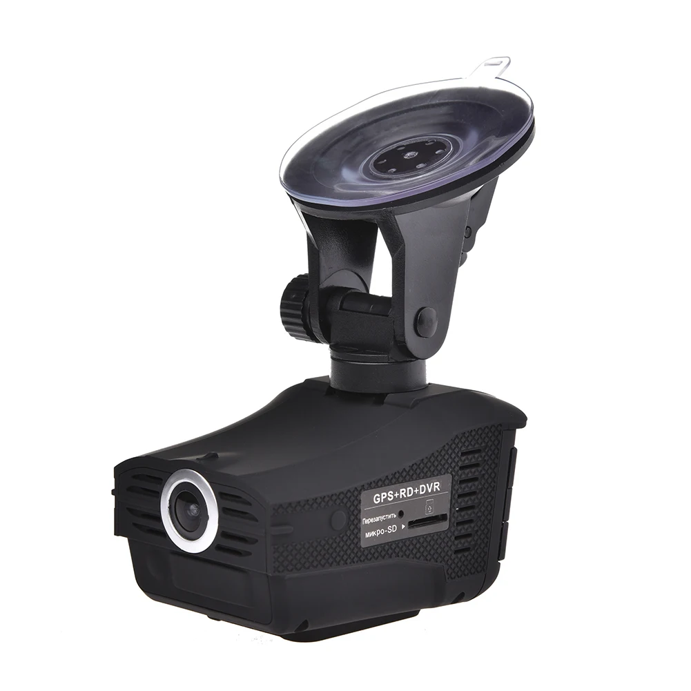 3-in-1 Car Radar Detectors DVR Recorder Russian Dedicated Voice Broadcast GPS Camera Dash Cam Fixed / Flow Velocity Measurement